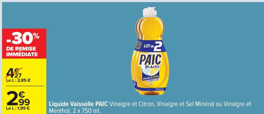 LIQUIDE VAISSELLE “PAIC”