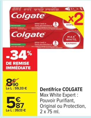 Dentifrice Colgate