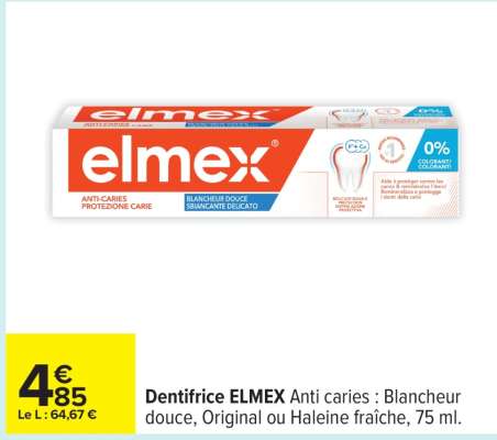 Dentifrice ELMEX