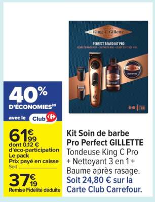 Kit Soin de barbe Pro Perfect GILLETTE