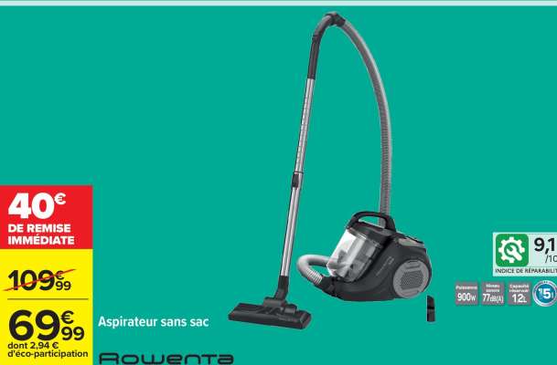 Aspirateur sans sac