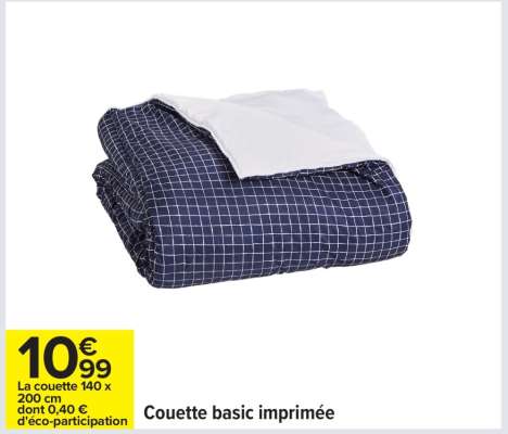Couette "Basic imprimée"