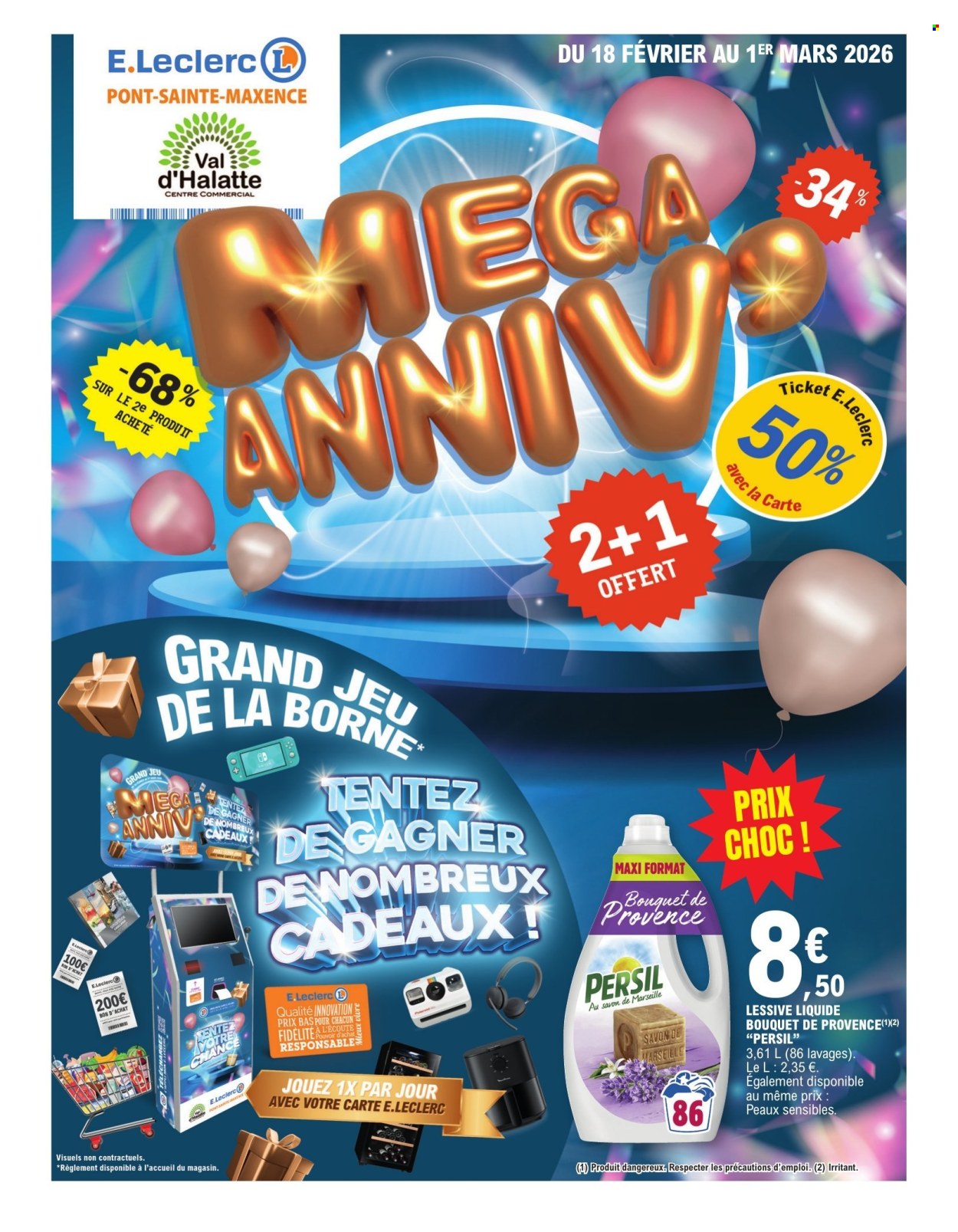 Catalogue E.Leclerc - 16/02/2026 - 01/03/2026. Page 1