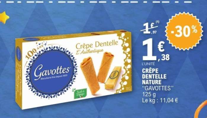 CRÊPE DENTELLE NATURE "GAVOTTES"