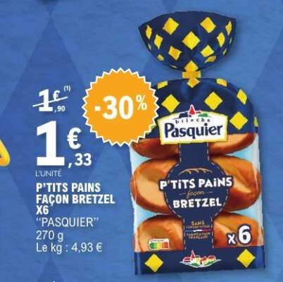 P'TITS PAINS FAÇON BRETZEL X6