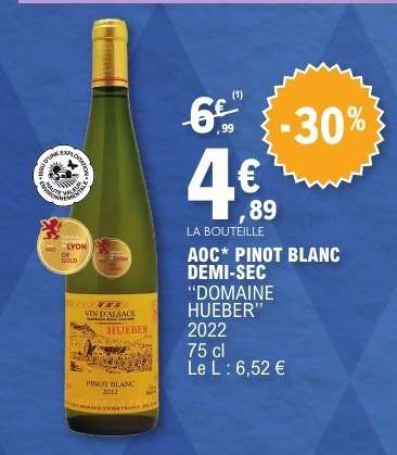 AOC* Pinot Blanc Demi-Sec