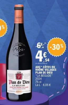 AOC* CÔTES DU RHÔNE VILLAGES PLAN DE DIEU "LA BÉGUDE"