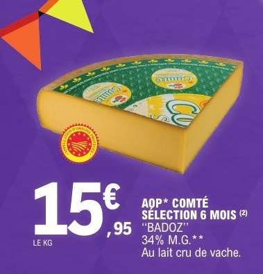 AOP Comté Sélection 6 Mois "Badoz"