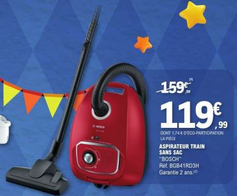 ASPIRATEUR TRAIN SANS SAC "BOSCH"