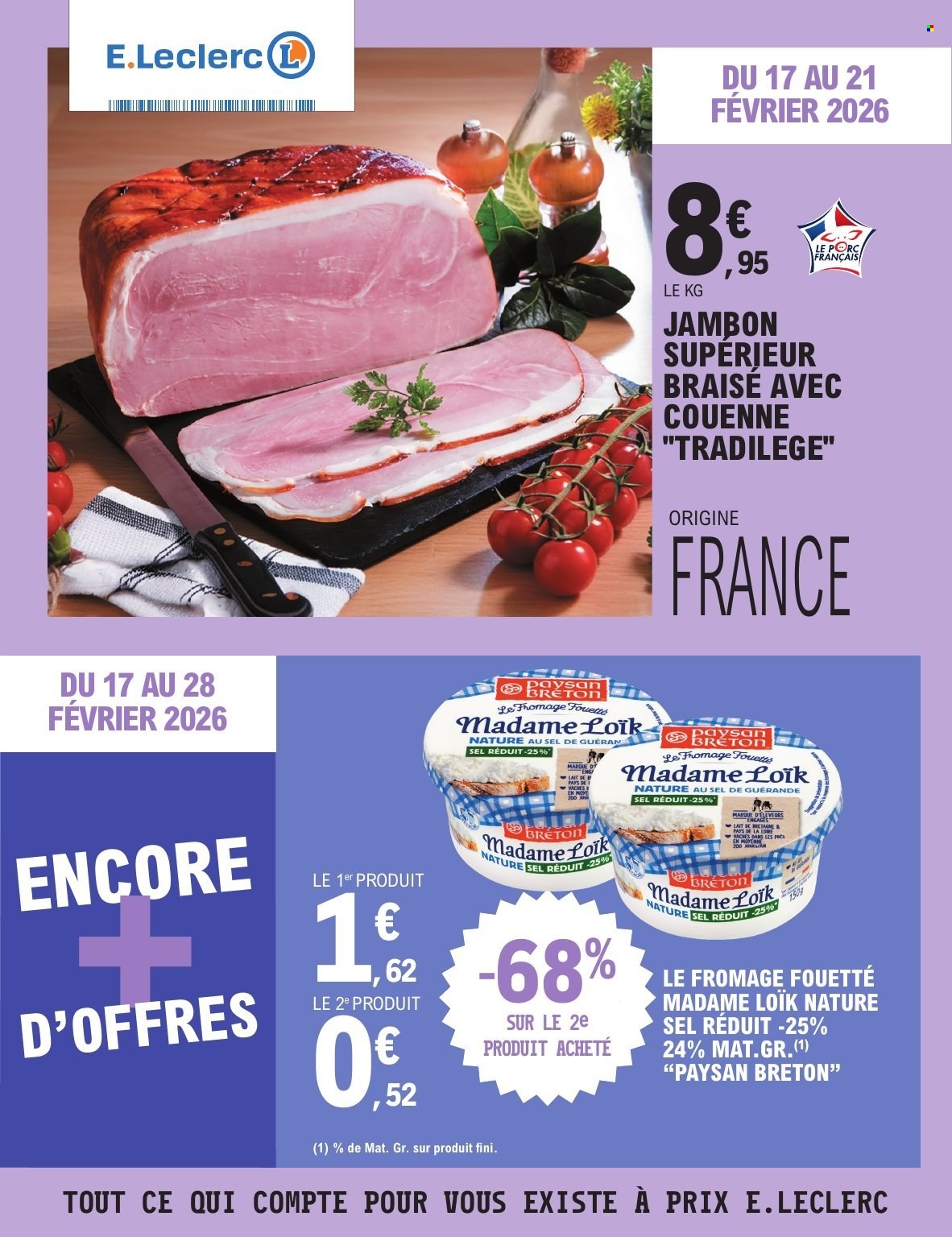 Catalogue E.Leclerc - 17/02/2026 - 28/02/2026. Page 1