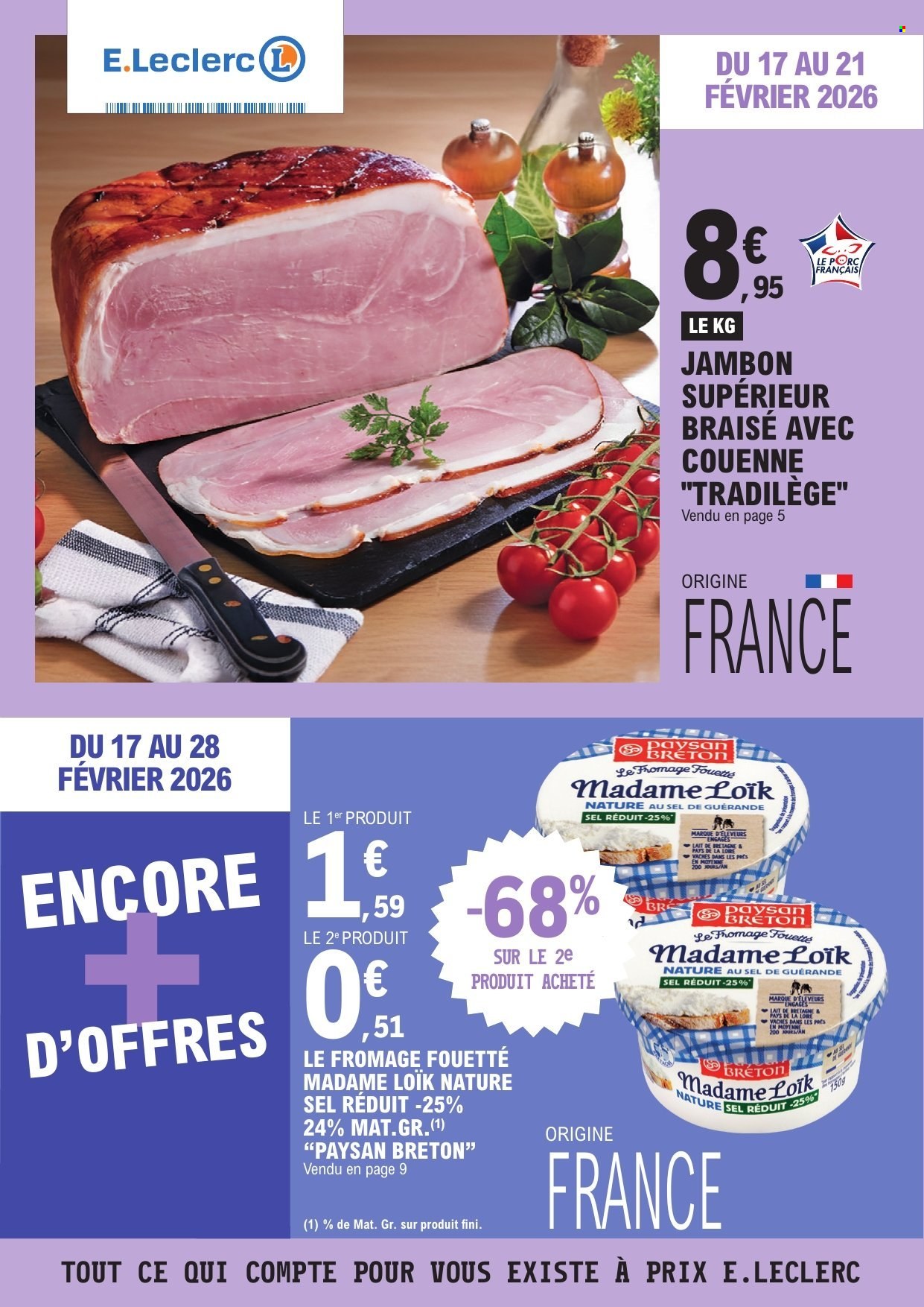Catalogue E.Leclerc - 17/02/2026 - 28/02/2026. Page 1