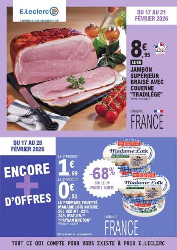 Catalogue E.Leclerc - 17/02/2026 - 28/02/2026.