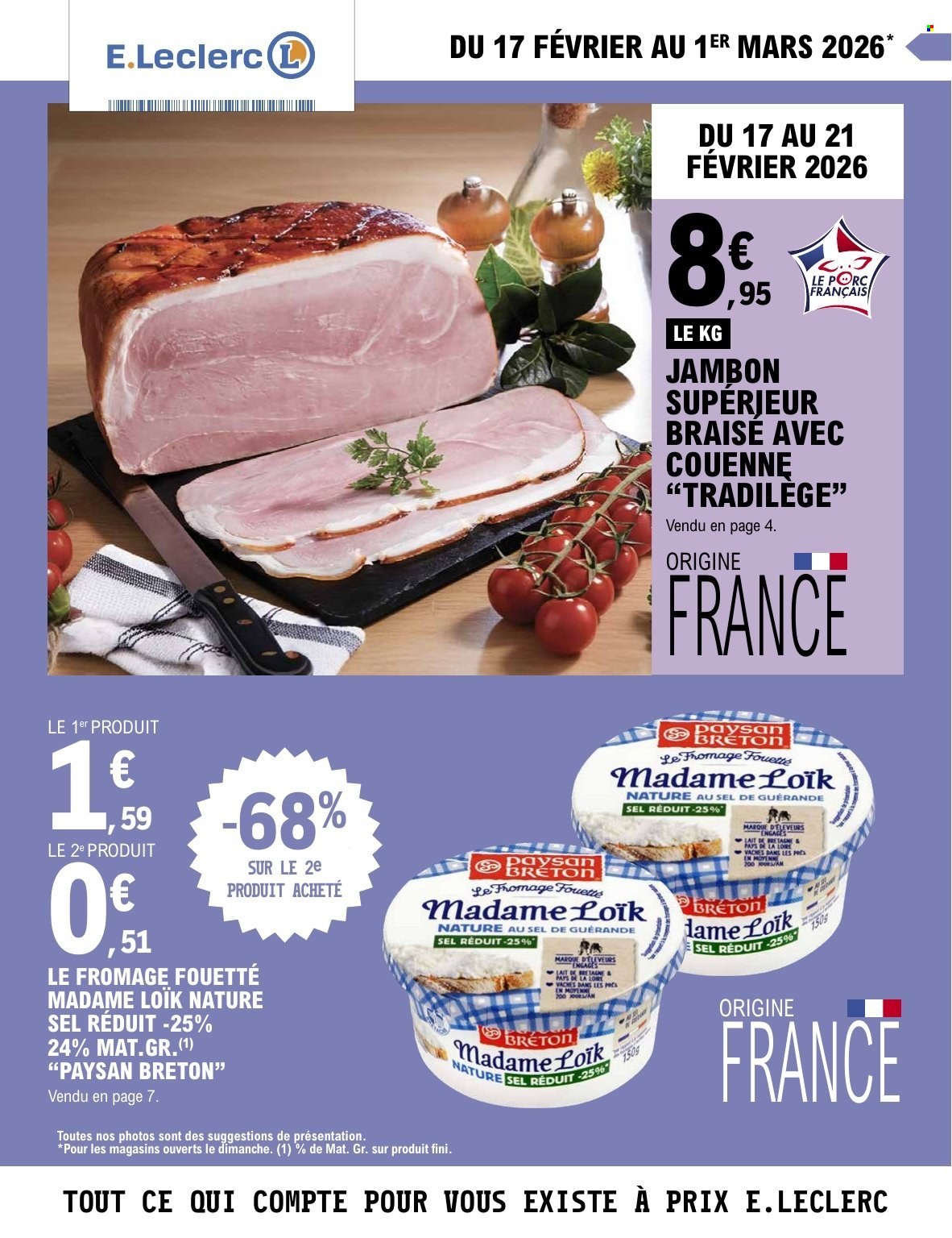 Catalogue E.Leclerc - 17/02/2026 - 28/02/2026. Page 1