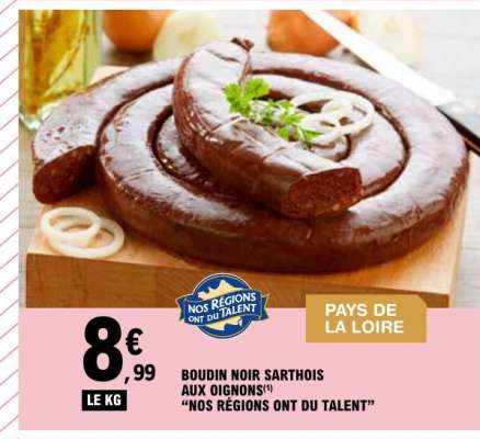 Boudin Noir Sarthois aux Oignons