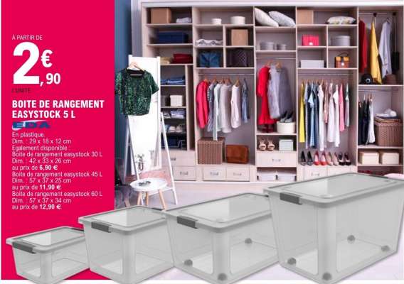 BOITE DE RANGEMENT EASYSTOCK 5 L