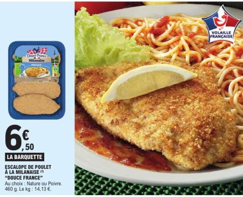 ESCALOPE DE POULET À LA MILANAISE "DOUCE FRANCE"