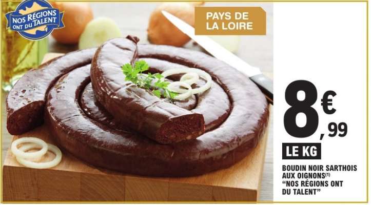Boudin Noir Sarthois aux Oignons