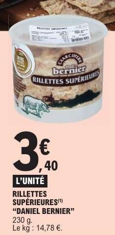 RILLETTES SUPÉRIEURES "DANIEL BERNIER"