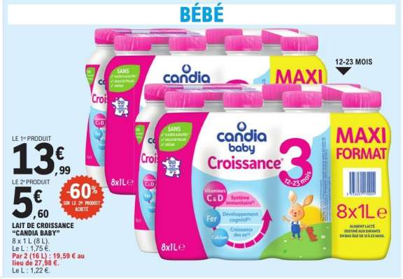 Lait de Croissance 'Candia Baby'