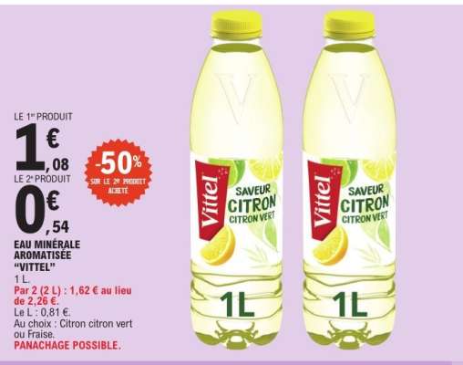Vittel Saveur Citron Citron Vert