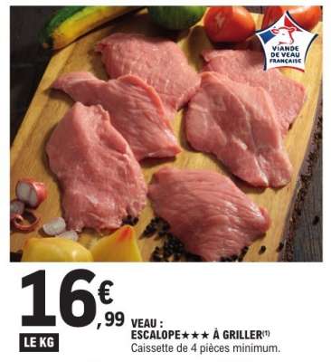 Veau : Escalope***
