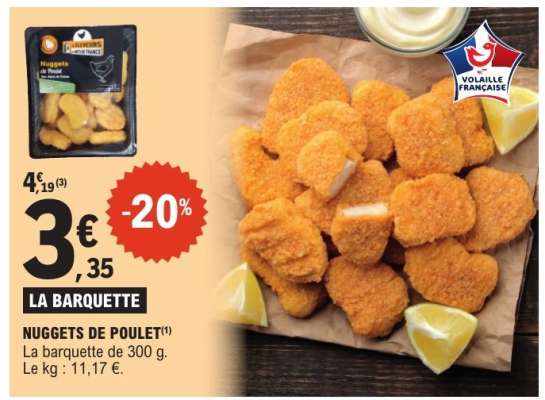 Nuggets de poulet