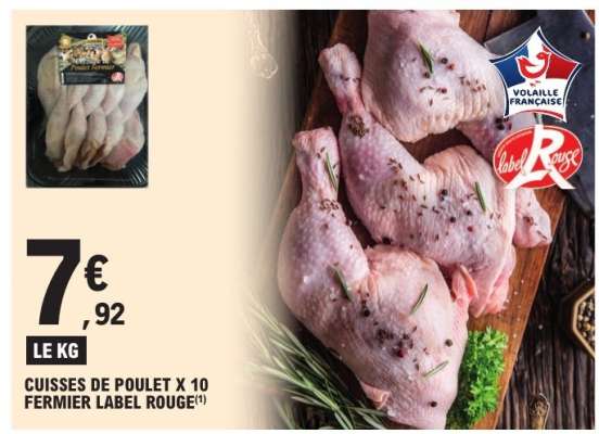 Cuisses de Poulet x 10 Fermier Label Rouge