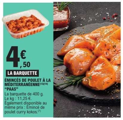 Émincés de poulet à la méditerranéenne