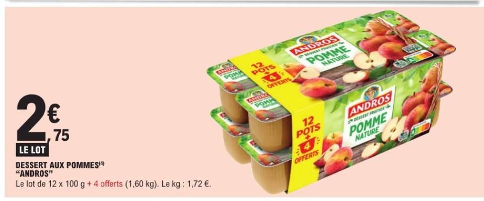 DESSERT AUX POMMES "ANDROS"
