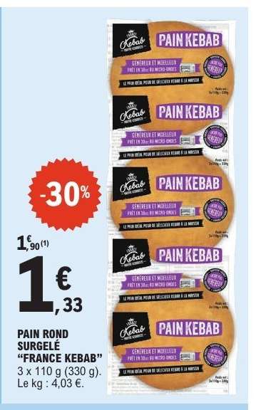 PAIN ROND SURGELÉ “FRANCE KEBAB”