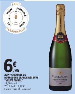 AOP Crémant de Bourgogne Grande Reserve 'Veuve Ambal'