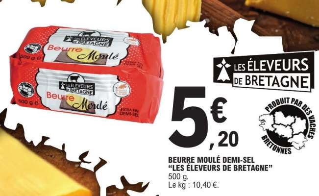 Beurre Moulé Demi-Sel "Les Éleveurs de Bretagne"