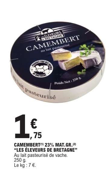 CAMEMBERT "LES ELEVEURS DE BRETAGNE"