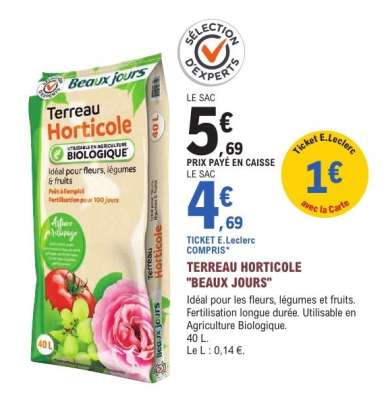 TERREAU HORTICOLE "BEAUX JOURS"