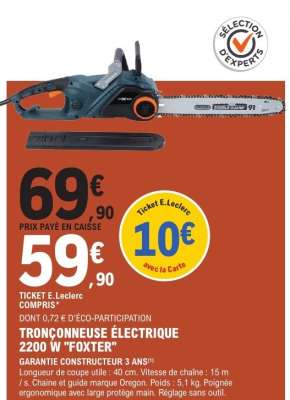 TRONÇONNEUSE ÉLECTRIQUE 2200 W "FOXTER"