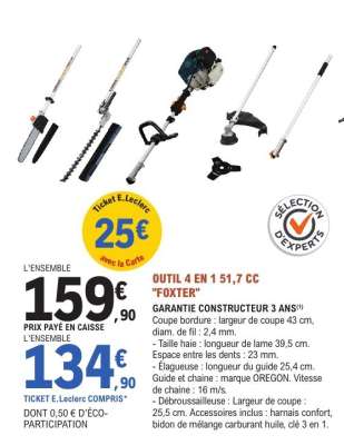 OUTIL 4 EN 1 51,7 CC "FOXTER"
