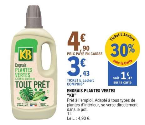 ENGRAIS PLANTES VERTES “KB”