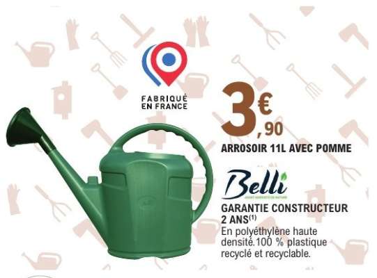 Arrosoir 11L avec pomme