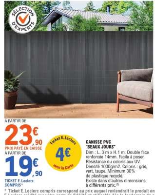 CANISSE PVC 'BEAUX JOURS'