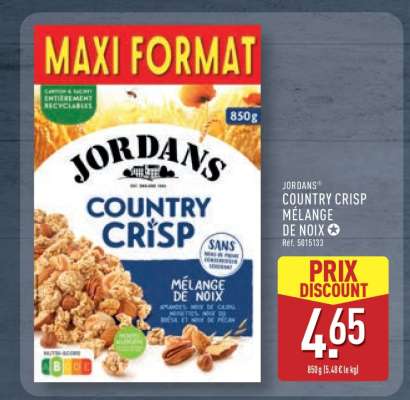 JORDANS COUNTRY CRISP MÉLANGE DE NOIX