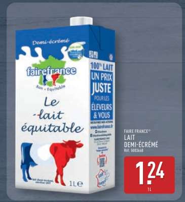 FAIRE FRANCE LAIT DEMI-ÉCRÉMÉ
