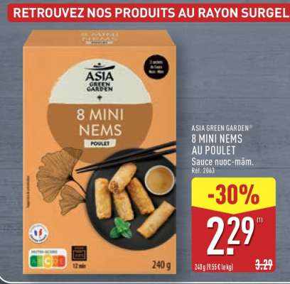 ASIA GREEN GARDEN® 8 MINI NEMS AU POULET