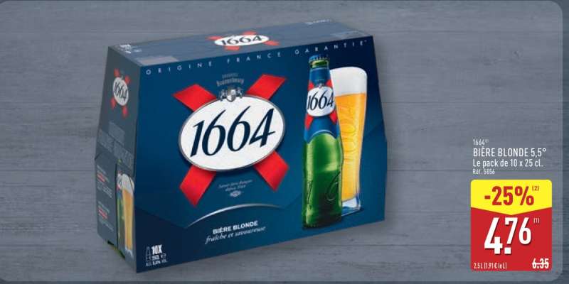 1664 BIÈRE BLONDE 5,5°