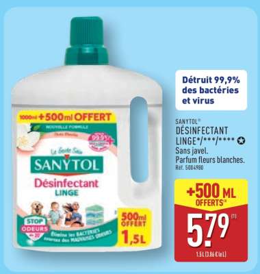 SANYTOL DÉSINFECTANT LINGE