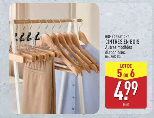 HOME CREATION® CINTRES EN BOIS