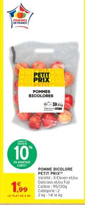 POMME BICOLORE PETIT PRIX
