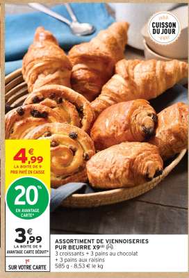 ASSORTIMENT DE VIENNOISERIES PUR BEURRE X9