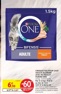 PURINA ONE BIFENSIS ADULTE