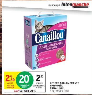 LITIÈRE AGGLOMÉRANTE PARFUMÉE CANAILLOU