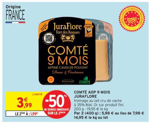 COMTÉ AOP 9 MOIS JURAFLOR